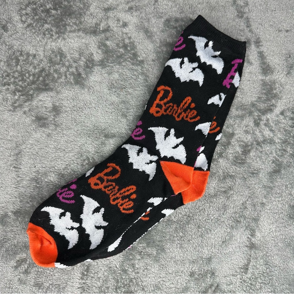 NWT Mattel 2024 Barbie Halloween Socks Shoe Size adult 9–11